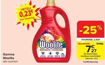 Carrefour Gamma woolite aanbieding