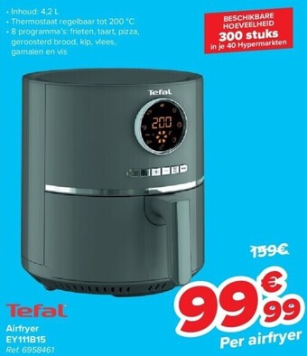 Carrefour Airfryer ey111b15 aanbieding