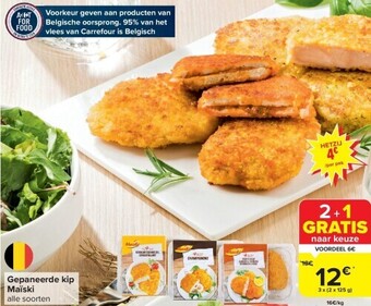 Carrefour Gepaneerde kip maïski aanbieding
