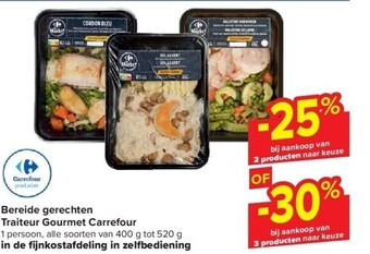 Carrefour Bereide gerechten traiteur gourmet carrefour aanbieding