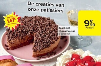 Taart met chocomousse