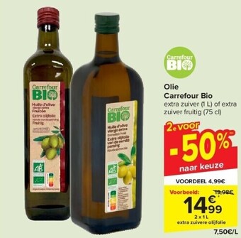 Carrefour Olie carrefour bio aanbieding