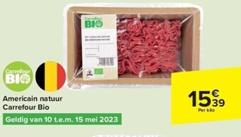 Carrefour Americain natuur carrefour bio aanbieding