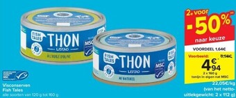 Carrefour Visconserven fish tales aanbieding