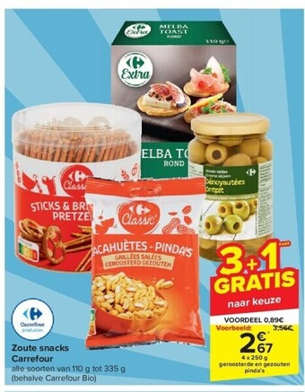 Carrefour Zoute snacks carrefour aanbieding
