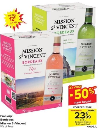 Carrefour Frankrijk bordeaux mission st-vincent aanbieding
