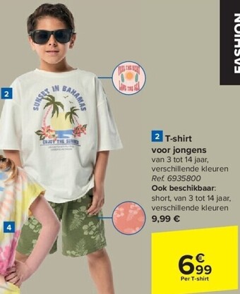 Carrefour T-shirt voor jongens aanbieding