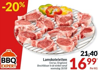 Intermarché Lamskoteletten aanbieding
