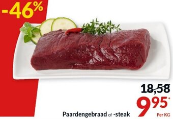 Intermarché Paardengebraad -steak aanbieding
