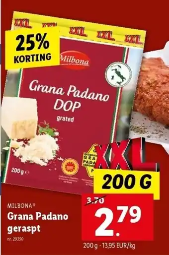Grana padano geraspt