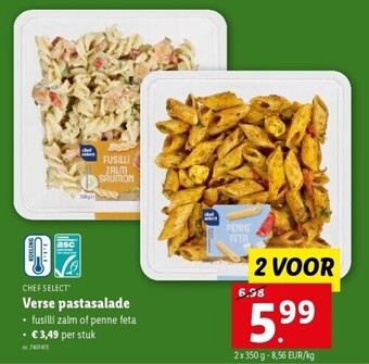 Lidl Verse pastasalade aanbieding