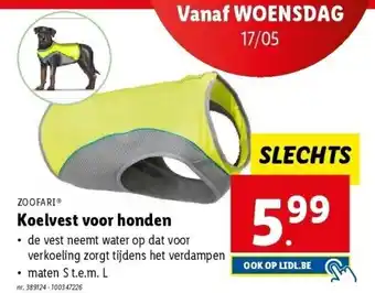 Lidl Koelvest voor honden aanbieding