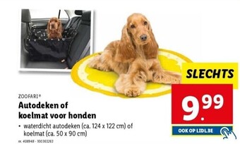 Lidl Autodeken of koelmat voor honden aanbieding