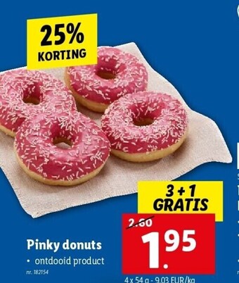 Lidl Pinky donuts aanbieding