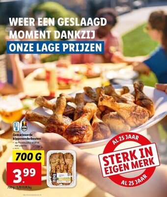 Lidl Gemarineerde kippenonderbouten aanbieding