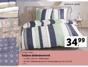 Lidl Satijnen dekbedovertrek aanbieding