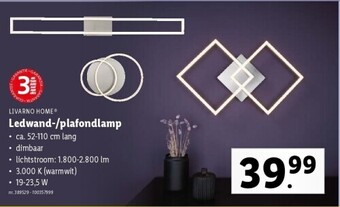 Lidl Ledwand-/plafondlamp aanbieding