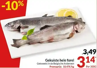 Intermarché Gekuiste hele forel 300g aanbieding
