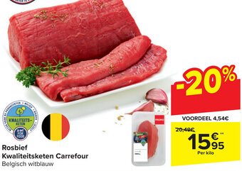 Carrefour Rosbief Kwaliteitsketen Carrefour aanbieding