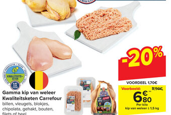 Carrefour Gamma kip van weleer Kwaliteitsketen Carrefour aanbieding