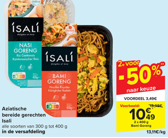 Carrefour Aziatische bereide gerechten Isali aanbieding