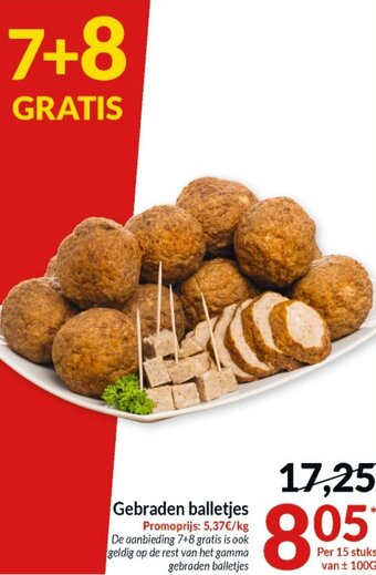 Intermarché Gebraden balletjes aanbieding