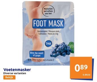 Action Voetenmasker Diverse varianten aanbieding