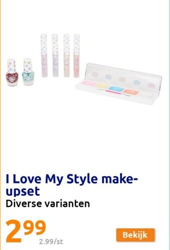 Action I Love My Style make-upset aanbieding