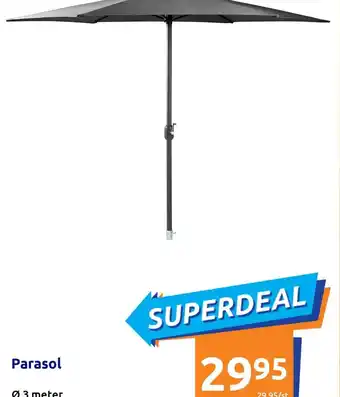 Action Parasol Ø3 meter aanbieding