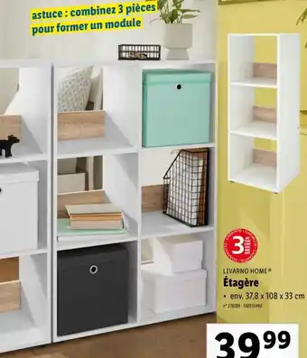 Lidl LIVARNO HOMEⓇ Étagère 37.8 x 108 x 33cm aanbieding