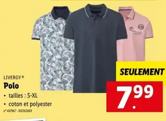 Lidl LIVERGY® Polo S-XL aanbieding