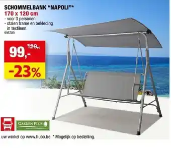 Hubo Schommelbank “napoli”* 170 x 120 cm aanbieding