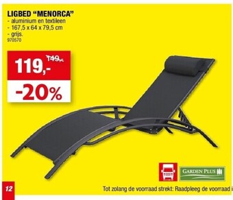 Hubo Ligbed “menorca” aanbieding