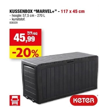 Kussenbox “marvel+” - 117 x 45 cm