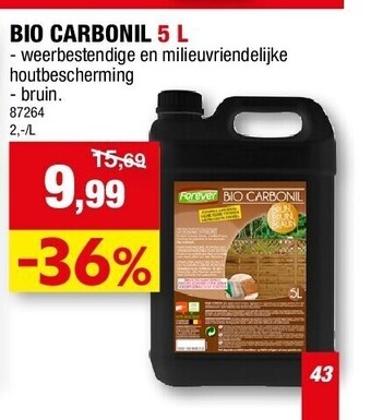 Hubo Bio carbonil 5 l aanbieding