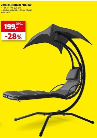 Hubo Zweeflounger “bahia” aanbieding
