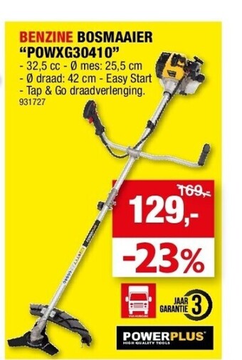 Hubo Benzine bosmaaier “powxg30410” aanbieding