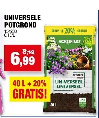 Hubo Universele potgrond aanbieding