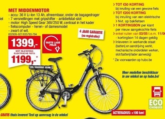 Elektrische fietsen met middenmotor