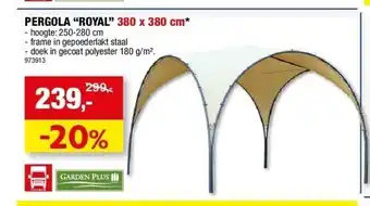 Pergola “royal” 380 x 380 cm