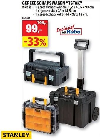Hubo Gereedschapswagen tstak aanbieding