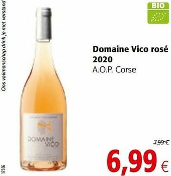 Colruyt Domaine vico rosé 2020 a.o.p. corse aanbieding