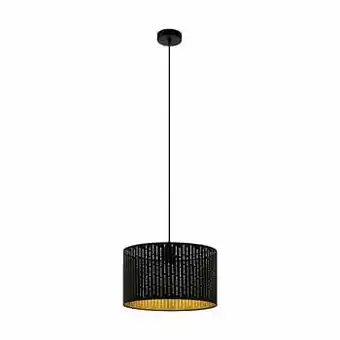 Leen Bakker EGLO hanglamp Varillas - zwart/goudkleur - Leen Bakker aanbieding