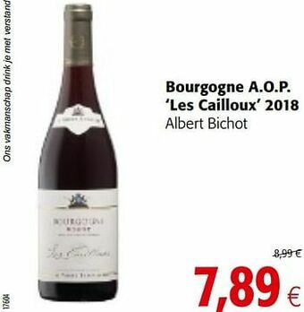 Colruyt Bourgogne a.o.p. les cailloux 2018 albert bichot aanbieding