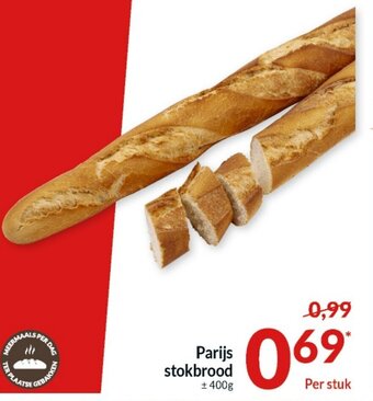 Intermarché Parijs stokbrood 400g aanbieding