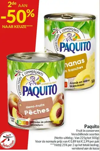Intermarché Paquito 500g aanbieding