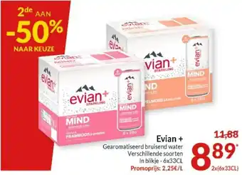 Intermarché Evian + 33cl aanbieding
