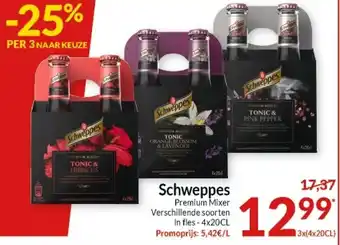 Intermarché Schweppes 20cl aanbieding