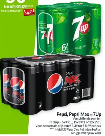 Pepsi, Pepsi Max, 7Up 15cl