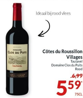 Intermarché Cotes du Roussillon Villages 75cl aanbieding